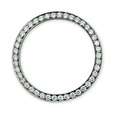 1.2 Carat Custom Diamond Bezel For Midsize Rolex Datejust Watch 4 1.2 Carat Custom Diamond Bezel For Midsize Rolex Datejust Watch - Image 2