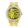 18K Gold Rolex Oyster Perpetual Diamond Watch For Men 3.65ct Green MOP DIal -Fashion Accessories 18k gold rolex oyster perpetual diamond watch for men 365ct green mop dial main