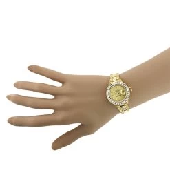 18K Gold Ladies ROLEX Oyster Diamond Watch Perpetual Datejust 3ct -Fashion Accessories 18k yellow gold ladies rolex oyster diamond watch perpetual datejust 3ct 3