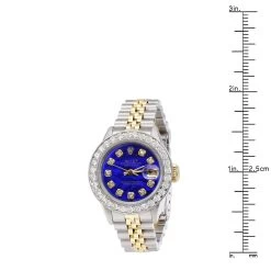 1.7 Carat 26mm Rolex Datejust Ladies Diamond Bezel Watch 179173 Blue Dial -Fashion Accessories 26mm diamond bezel datejust blue dial rolex watch for women 17ct 179173 968814 ruler