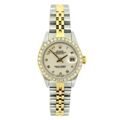 26mm Rolex Oyster Perpetual Datejust Diamond Watch For Women 1ct