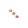 Baltic Rose Pink Ombre Amber Round Cabochons, 12mm & Sterling Silver Bezels 13x16mm (3pk) -Fashion Accessories ahgy36