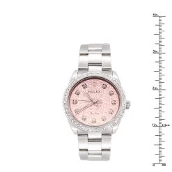 Air King Rolex Diamond Watch For Women 2ct Pink Dial -Fashion Accessories air king rolex diamond watch for women 2ct pink dial ruler