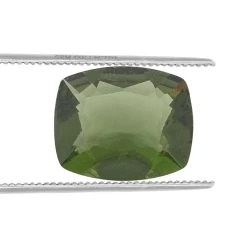 2.9cts Moldavite 12x10mm Cushion (N)