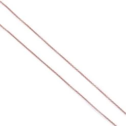 JM Essential Rose Gold Plated 925 Sterling Silver Cable Chain Approx 45cm/18"