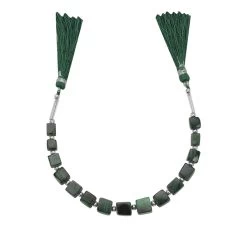75cts Malachite Smooth Cube Approx 5 To 7mm, 17cm Strand With Spacers -Fashion Accessories akru47 1