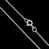 925 Sterling Silver 30 Inch Cable Chain 1.5mm With Spring Lock Pack Of 1pc -Fashion Accessories atvu57