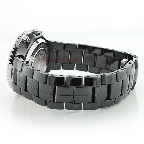 Black Ceramic Aqua Master Diamond Watch 1.25ct 4 Black Ceramic Aqua Master Diamond Watch 1.25ct - Image 2