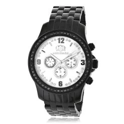 Black Diamond Watch By Luxurman Men's Watches 2.25ct