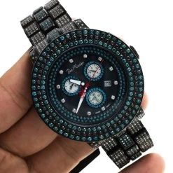 Blue And Black Diamond Joe Rodeo Pilot Men's Watch 17ct 18 Blue And Black Diamond Joe Rodeo Pilot Men's Watch 17ct -Fashion Accessories black diamond watches joe rodeo pilot mens watch 17ct p 38823 bod3