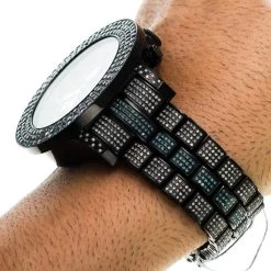 Blue And Black Diamond Joe Rodeo Pilot Men's Watch 17ct 20 Blue And Black Diamond Joe Rodeo Pilot Men's Watch 17ct -Fashion Accessories black diamond watches joe rodeo pilot mens watch 17ct p 38823 bod4