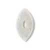 Type A 25cts White Jadeite Carved Hollow Marquise Slab Approx. 22x35mm, 1pc -Fashion Accessories bogp10