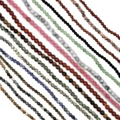 1765cts Assorted Gemstones Plain Rounds Approx 6mm Set Of 16 38cm Strands