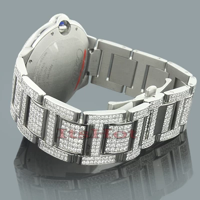 Custom Cartier Ballon Diamond Watch For Men 14.37ct 4 Custom Cartier Ballon Diamond Watch For Men 14.37ct - Image 2