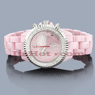 Ceramic Aqua Master Diamond Watch 1.25ct Rose 3 Ceramic Aqua Master Diamond Watch 1.25ct Rose