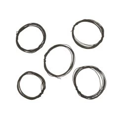 1m X 5, Black Colour Plating Sterling Silver Twisted Wire Approx 0.4mm