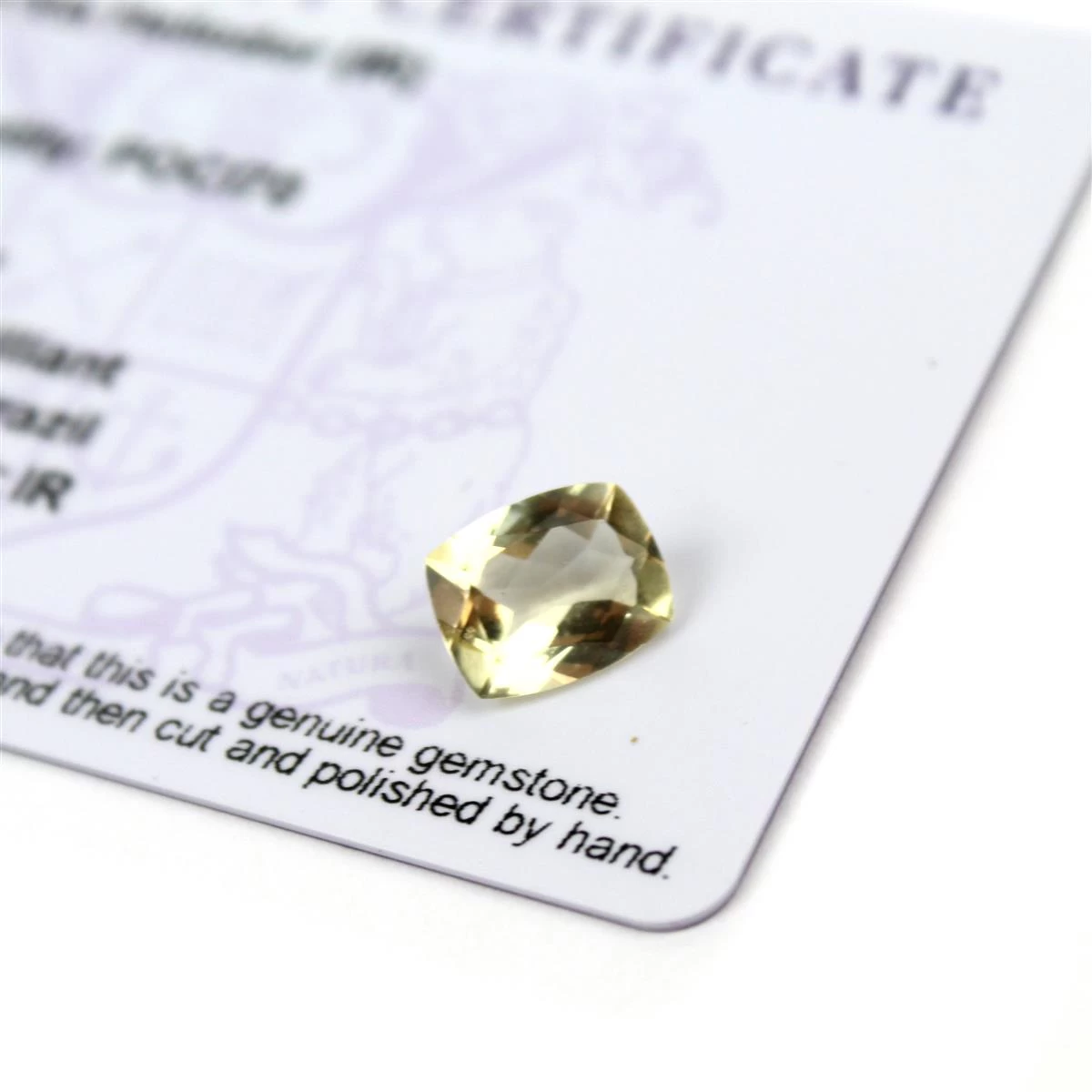 2.15cts Xia Heliodor 10x8mm Cushion (I) 3 2.15cts Xia Heliodor 10x8mm Cushion (I)