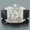Custom Cartier Men's Diamond Watch 9.64ct Santos 100 -Fashion Accessories custom cartier mens diamond watch 964ct santos 100 1
