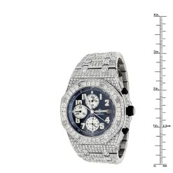 43mm Iced Out Diamond Audemars Piguet Royal Oak Offshore Men's Watch 21.75ct -Fashion Accessories custom iced out diamond audemars piguet royal oak offshore mens watch 18ct ruler