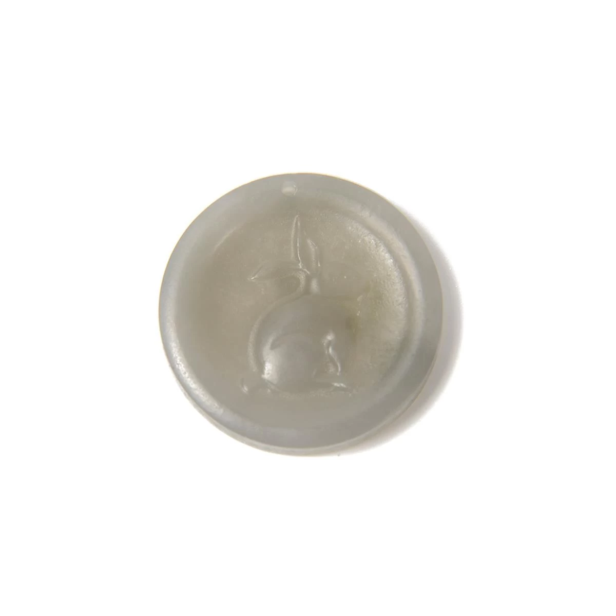 10cts Grey Colour Khotan Jade Zodiac Penant, Approx 22mm 3 10cts Grey Colour Khotan Jade Zodiac Penant, Approx 22mm