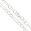 925 Sterling Silver Long & Round Link Necklace Approx 18 Inch -Fashion Accessories dfvv23