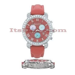 Diamond Benny And Co Watch Men's 4ct Red