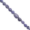 65cts Tanzanite Smooth Tumble Approx 4x5 To 11x8mm, 21cm Strand -Fashion Accessories dmyb76