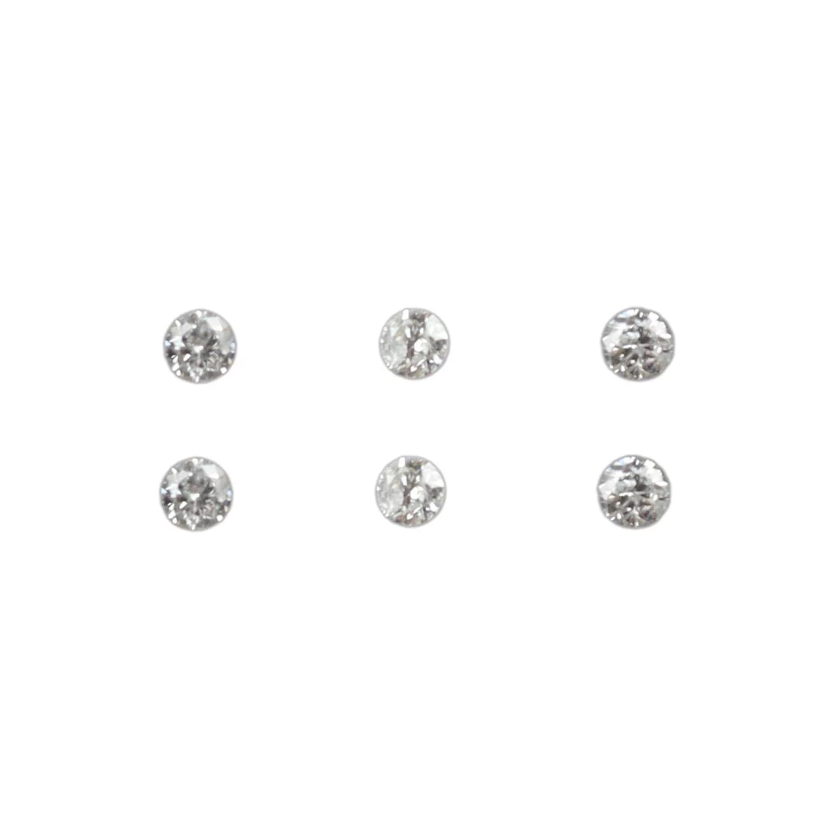 0.06cts Diamond Round Brilliant Approx 1.50mm (N) (pack Of 6)