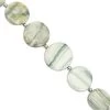 110cts Apple Green Chalcedony Smooth Coin Approx 11 To 17mm, 18cm Strand With Spacers