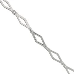 925 Sterling Silver Marquise Connector Necklace, 18inch