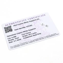 0.45ct Ceylon Leuco Sapphire 5x3mm Oval Pack Of 2 (H)