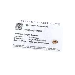 1.4cts Oregon Sunstone 10x7mm Pear (N)