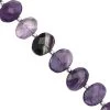 120cts Blue John Purple Fluorite Faceted Oval Approx 11x9 To 15x11mm, 20cm Strand With Spacers -Fashion Accessories emgk72