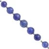 28cts Tanzanite Smooth Round Approx 6 To 8mm, 6cm Strand With Spacer -Fashion Accessories emjn23