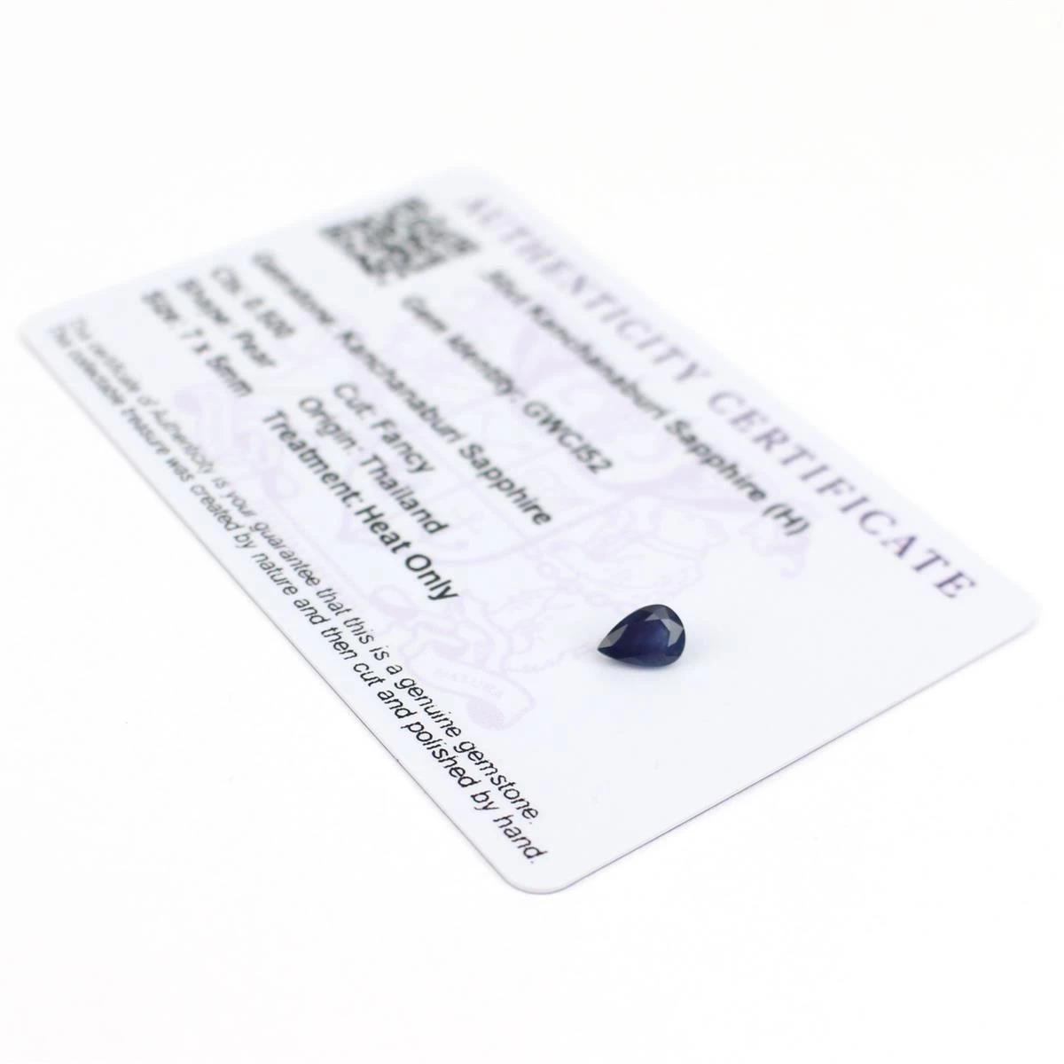 0.5cts Kanchanaburi Sapphire 7x5mm Pear (H) 3 0.5cts Kanchanaburi Sapphire 7x5mm Pear (H)