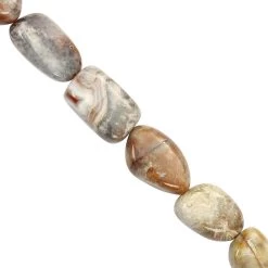 123cts Crazy Lace Agate Smooth Tumble Approx 13x9 To 19x12mm 20cm Strands