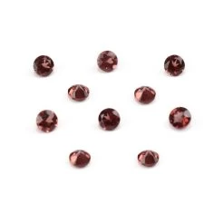 1.25cts Red Garnet Approx 3mm Round Pack Of 10 -Fashion Accessories faci83 1
