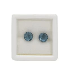 1.35cts London Blue Topaz Briollette Round Approx 6mm (Pack Of 2)