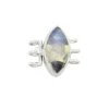925 Sterling Silver 3 Strand Box Clasp With 5.20cts Moonstone Marquise Approx 16x8mm -Fashion Accessories fhjd48