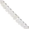 85cts Clear Quartz Smooth Drops Approx 7x5 To 11x7mm, 20cm Strand With Spacers -Fashion Accessories fnru40