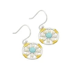 925 Sterling Silver Cabochon Round Earrings, With Sleeping Beauty And Freshwater Pearls Approx 30x15mm -Fashion Accessories fovz95 2