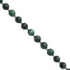 40cts Malachite Smooth Round Approx 4 To 5mm 20cm Strand With Spacers -Fashion Accessories ftru26