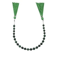 40cts Malachite Smooth Round Approx 4 To 5mm 20cm Strand With Spacers -Fashion Accessories ftru26 1