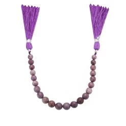 40cts Bursa Purple Jadeite Jade Smooth Round Approx 5mm To 7mm 13cm Strand -Fashion Accessories fyru49 1