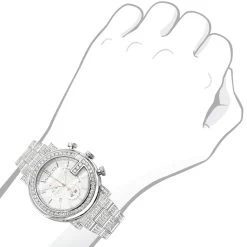Genuine Men's Gucci G-Chrono Diamond Watch White Dial 12ct YA101339 -Fashion Accessories genuine mens gucci chrono diamond watch 10ct p 42850bod