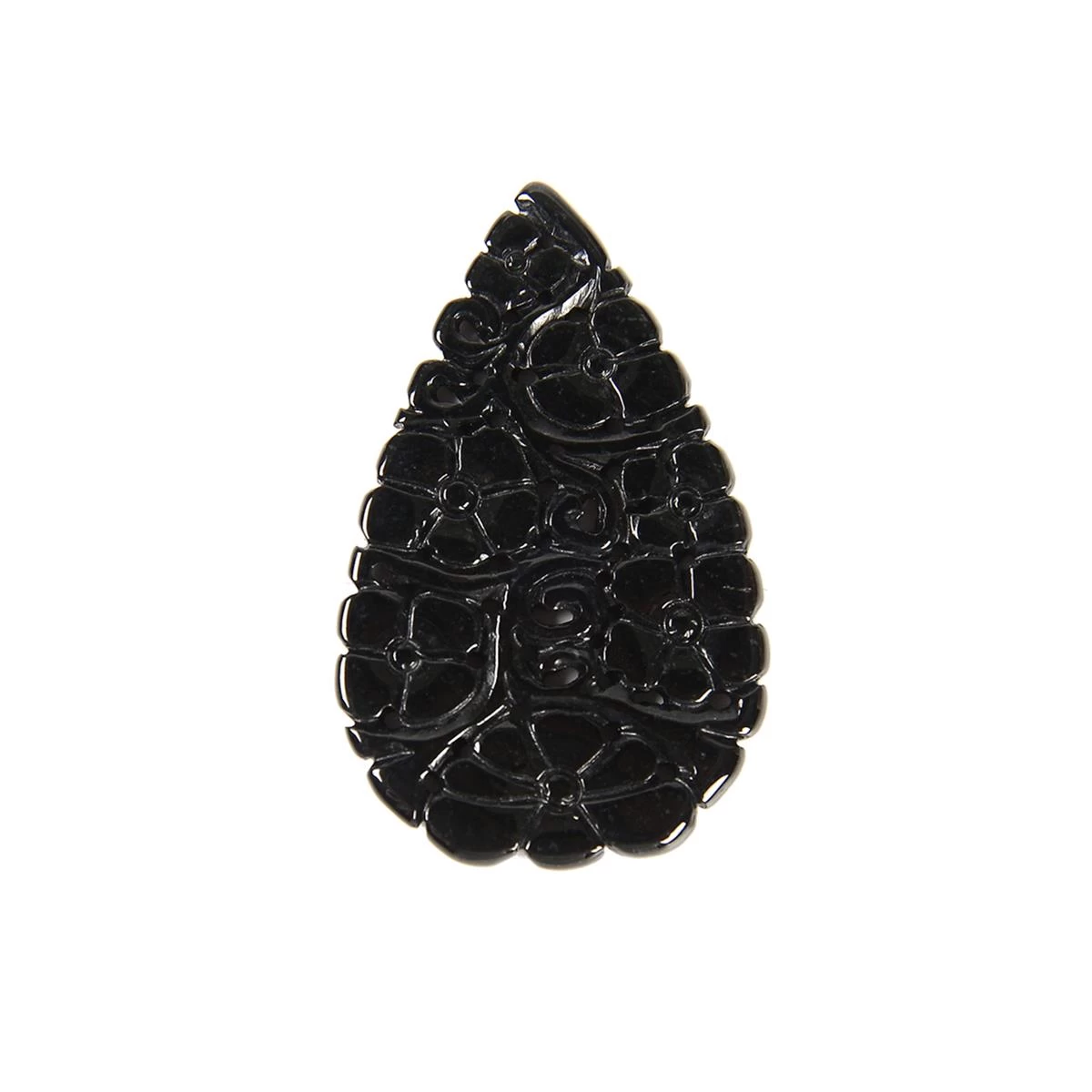13cts Type A Black Jadeite Carving Pendant Approx 25x40mm 3 13cts Type A Black Jadeite Carving Pendant Approx 25x40mm