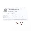1cts Tocantin Garnet 3.5x3.5mm Round Pack Of 5 (N) -Fashion Accessories gjup64