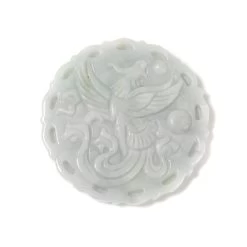 100cts Type A Jadeite Phoenix Pendant, Approx 50mm, 1pcs