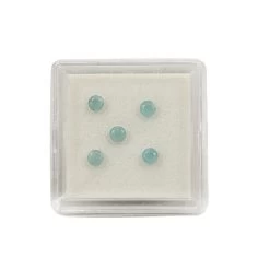 0.5cts Grandidierite Faceted Round Approx 3mm Pack Of 5