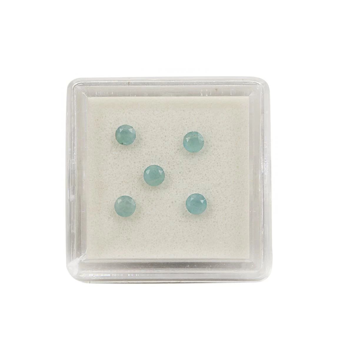 0.5cts Grandidierite Faceted Round Approx 3mm Pack Of 5 3 0.5cts Grandidierite Faceted Round Approx 3mm Pack Of 5